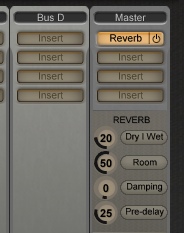 Reverb on the master output