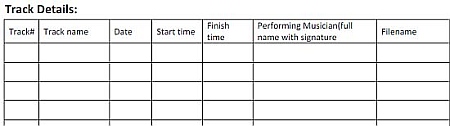 Tracking details