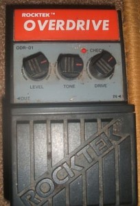 Rocktek guitar overdrive pedal settings