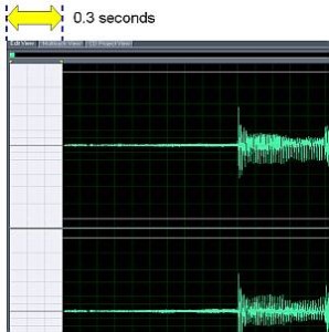 Start of the audio wave trimming