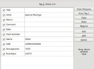 ISRC codes in Mp3 ID3