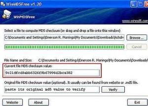 Resulting checksum