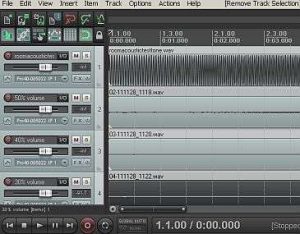 Reaper output of room analysis