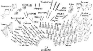 Symphony orchestra layout