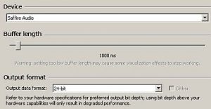 Output configuration