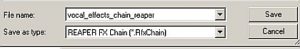 Saving FX chain with a filename