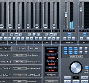 Saffire Pro 40 mix control