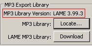 MP3 Library version