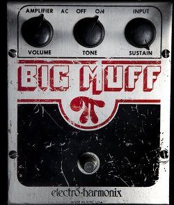 Big Muff distortion pedal for rock music